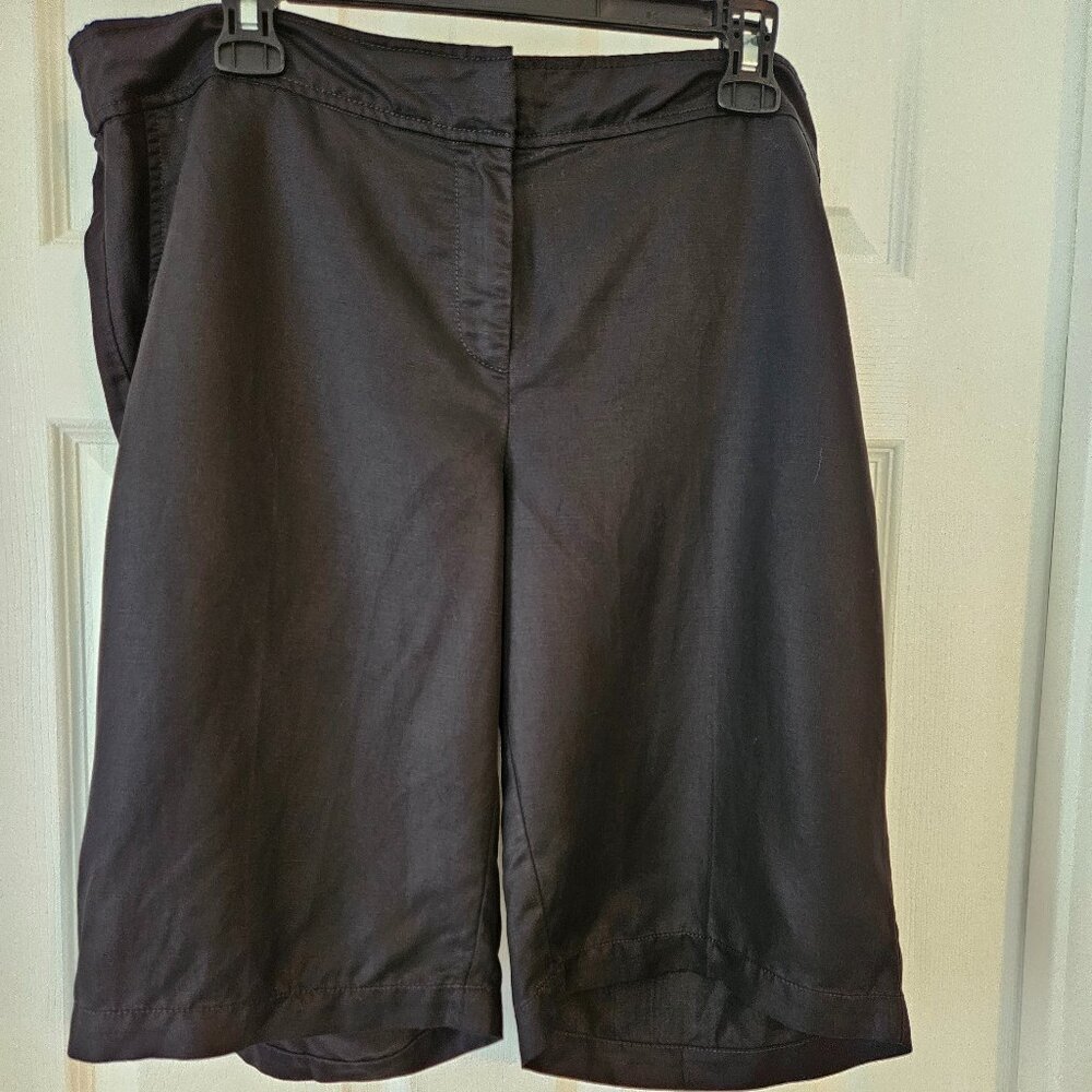 Eileen Fisher Black Bermuda Shorts